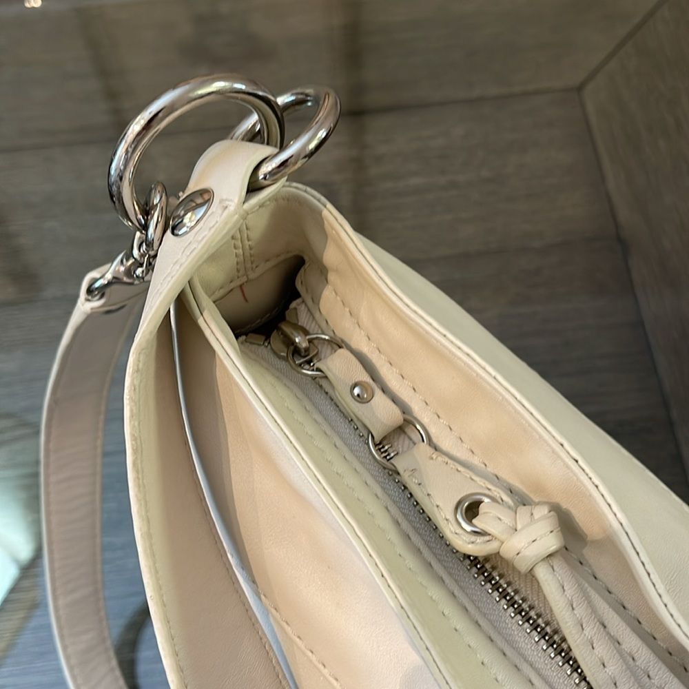 Coach Zoe Hobo Shoulder Bag F147007 Pearl Off White Leather - Picture 16 of 17
